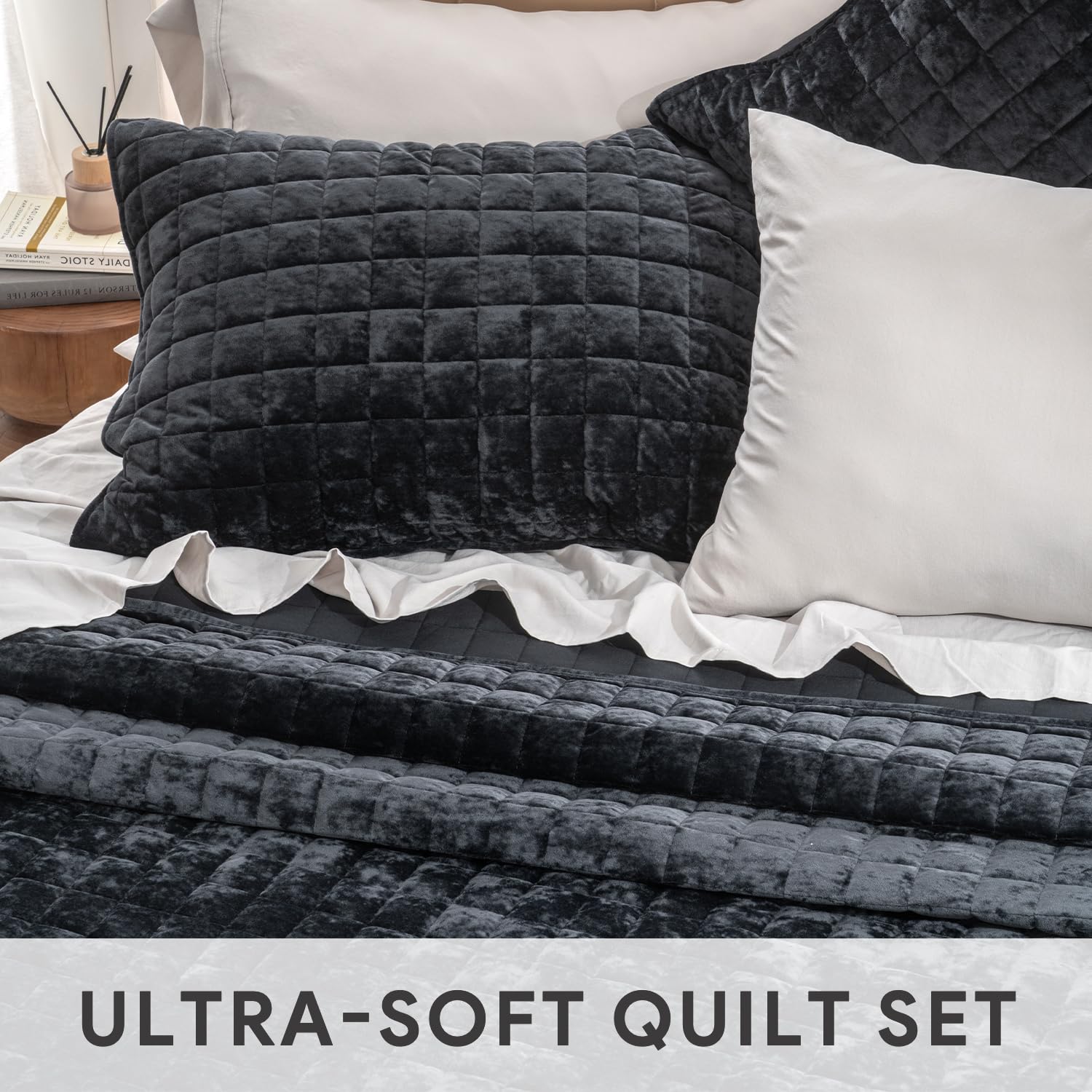 RECYCO styled on a bedroom bed showing elegant look and room-enhancing effect