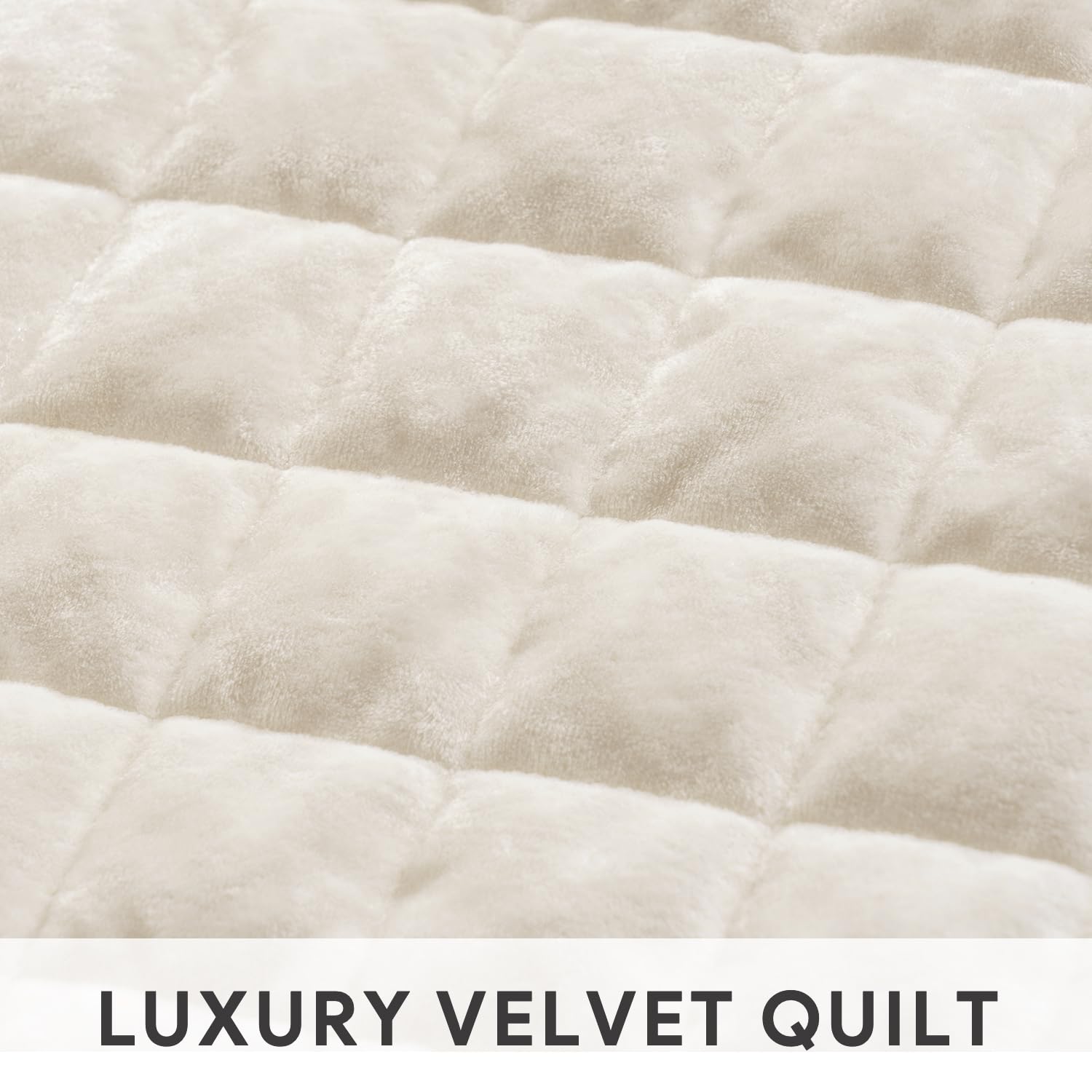 RECYCO king quilt styled on bed to show full coverage and room enhancement
