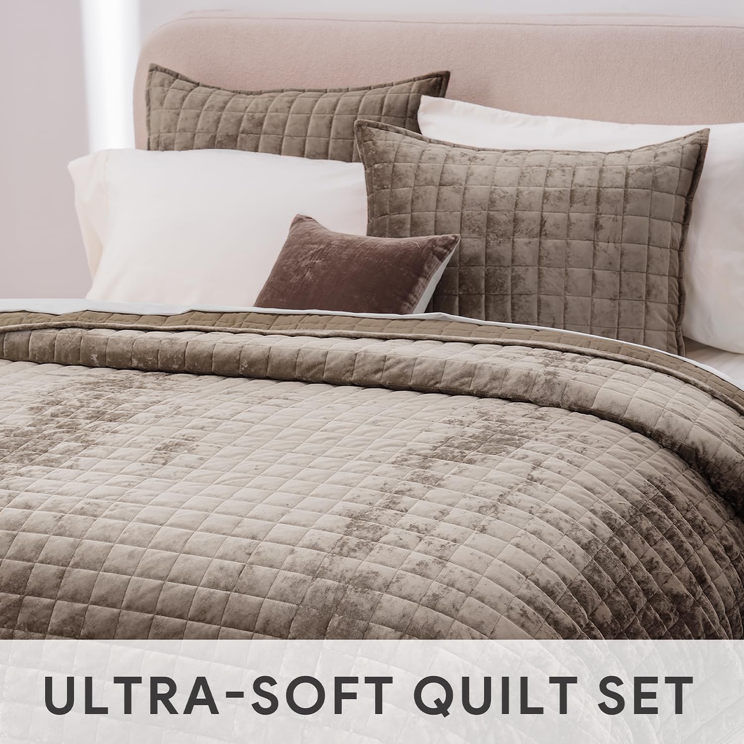 RECYCO styled on a bed illustrating warm bedroom styling benefit