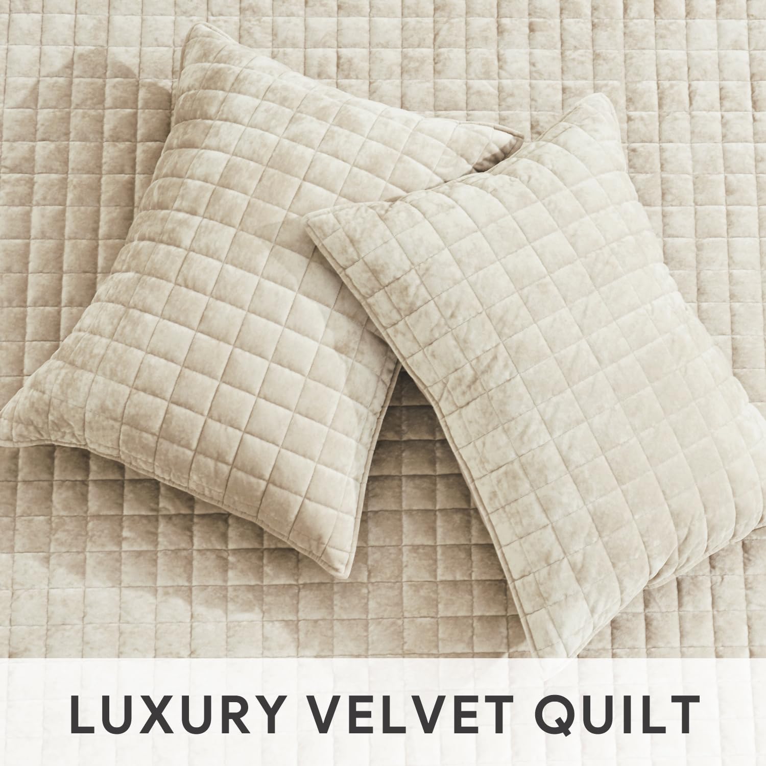 RECYCO quilt styled on bed for bedroom decor inspiration and comfort