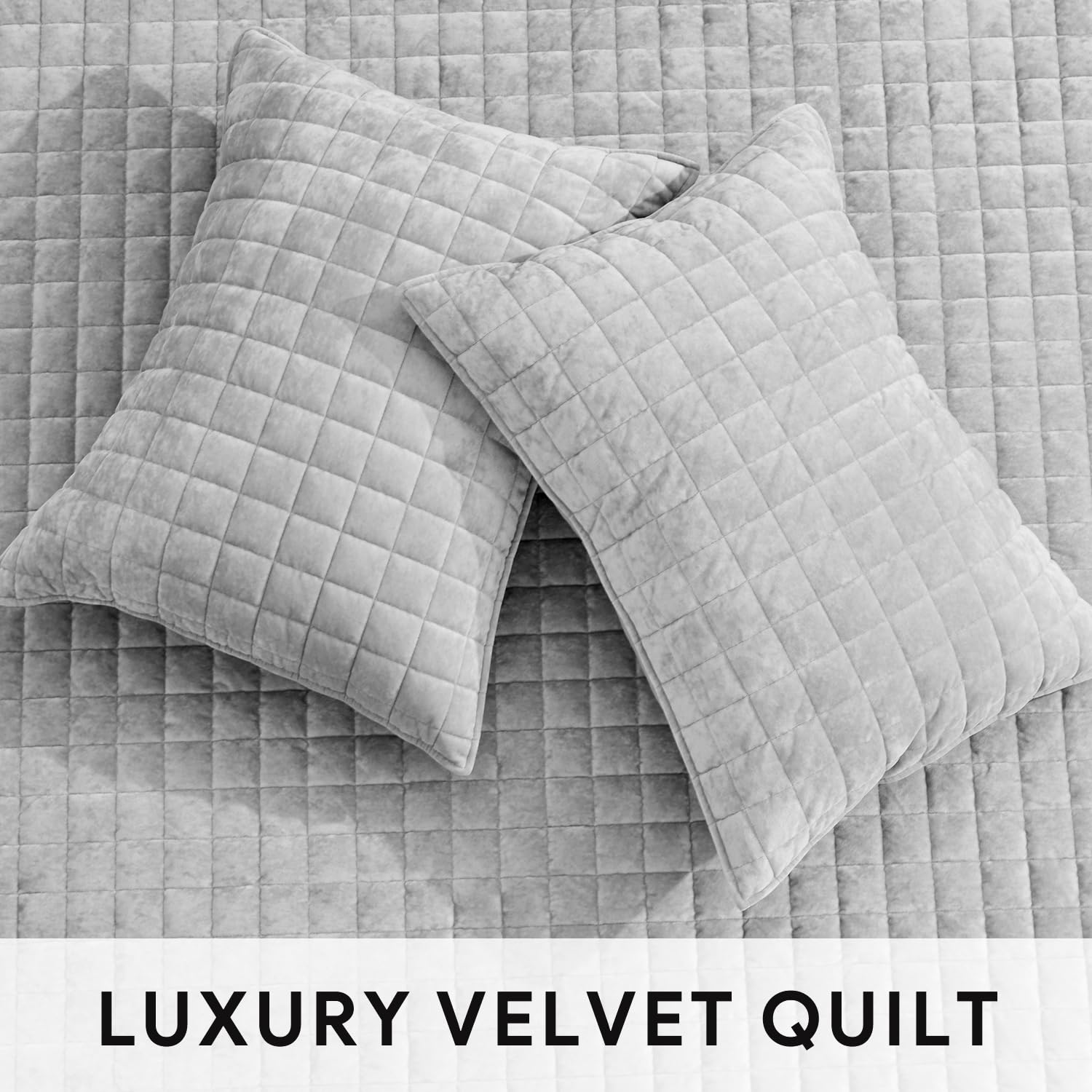 RECYCO quilt spread on king bed providing plush comfort and refined look