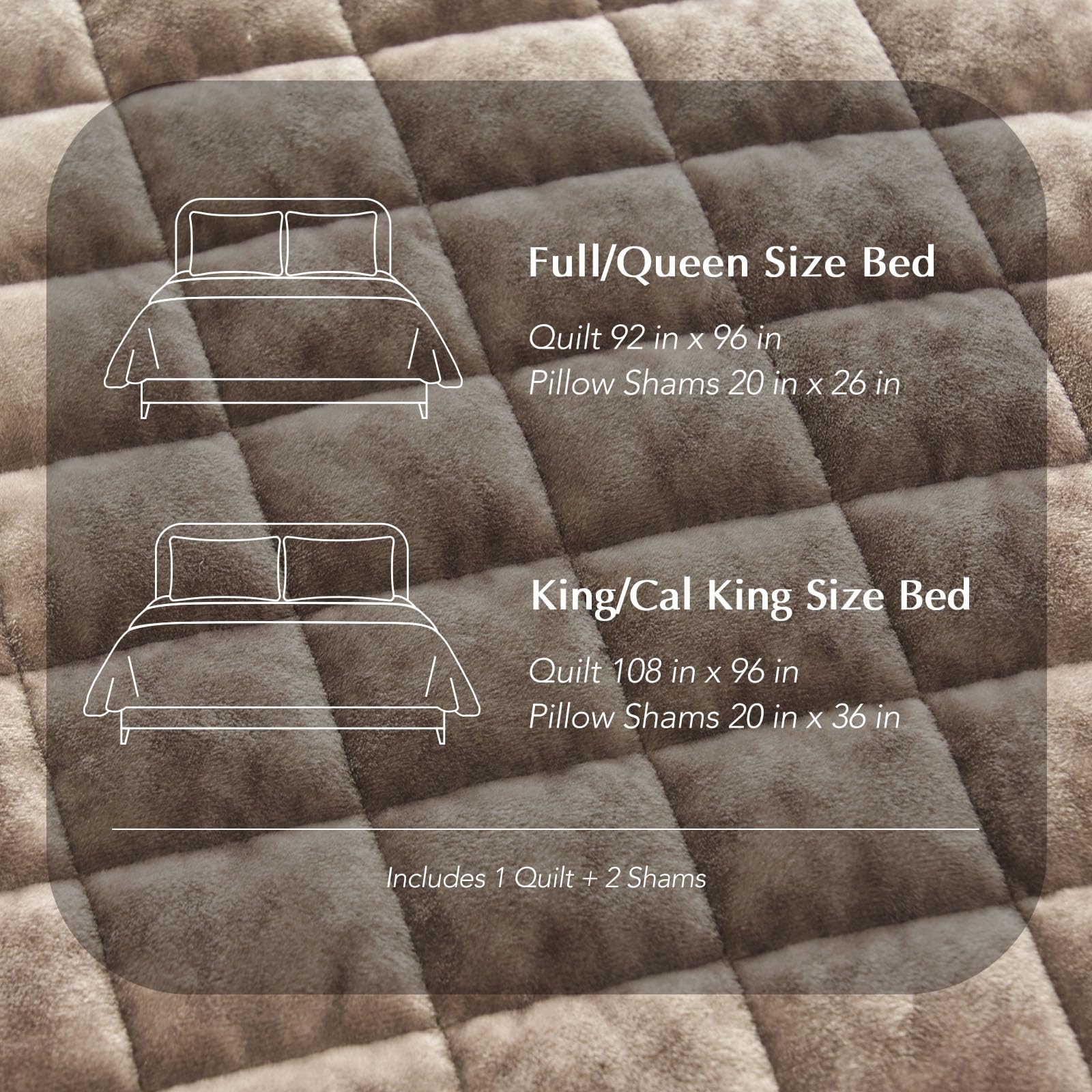 RECYCO king quilt on mattress illustrating full coverage and drape