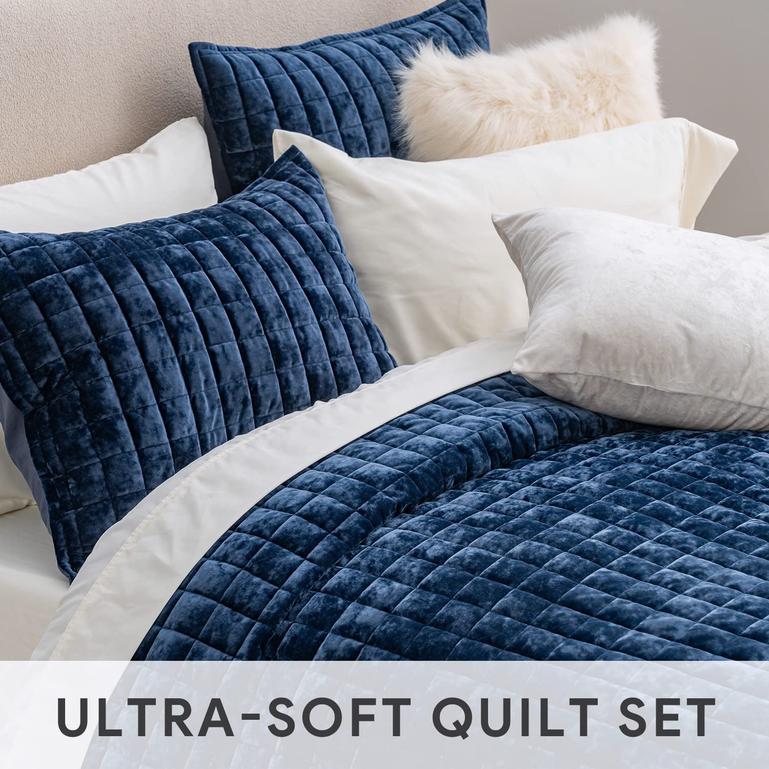 RECYCO king quilt displayed on mattress for size clarity and full coverage