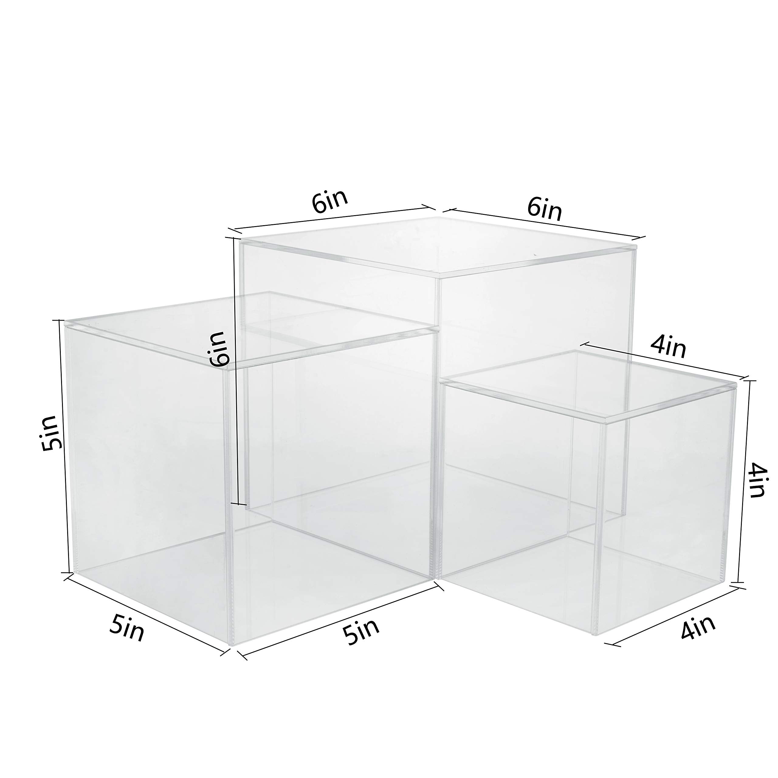 Red Co. small cube displaying jewelry to enhance product visibility