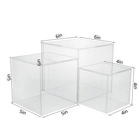 Red Co. small cube displaying jewelry to enhance product visibility