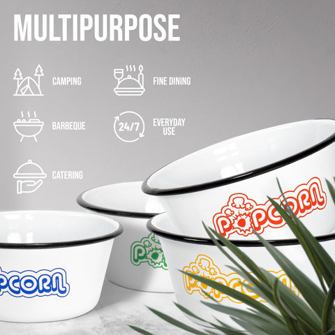 Red Co. stacked bowls compactly stored to save space and simplify transport