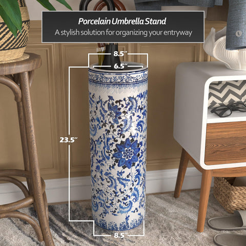 Red Lantern scale comparison with full-length umbrella demonstrating 24-inch height capacity