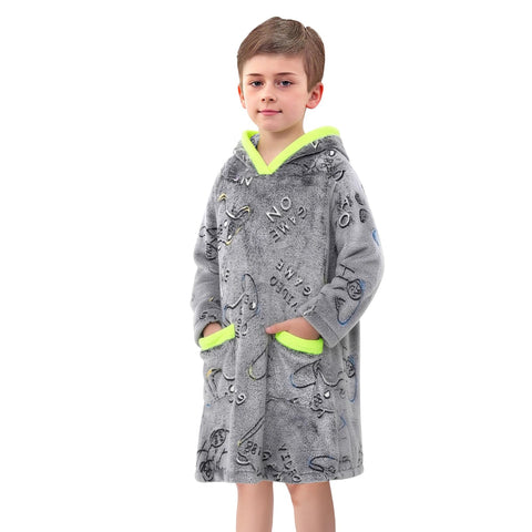 Redair hood and colorful print label emphasizing playful design and durability