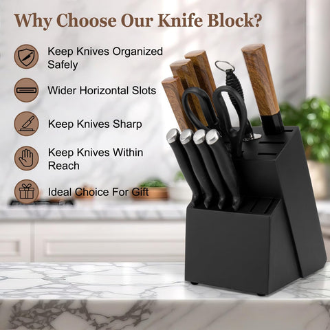 RedCall detail of non-slip feet stabilizing the knife block for safety