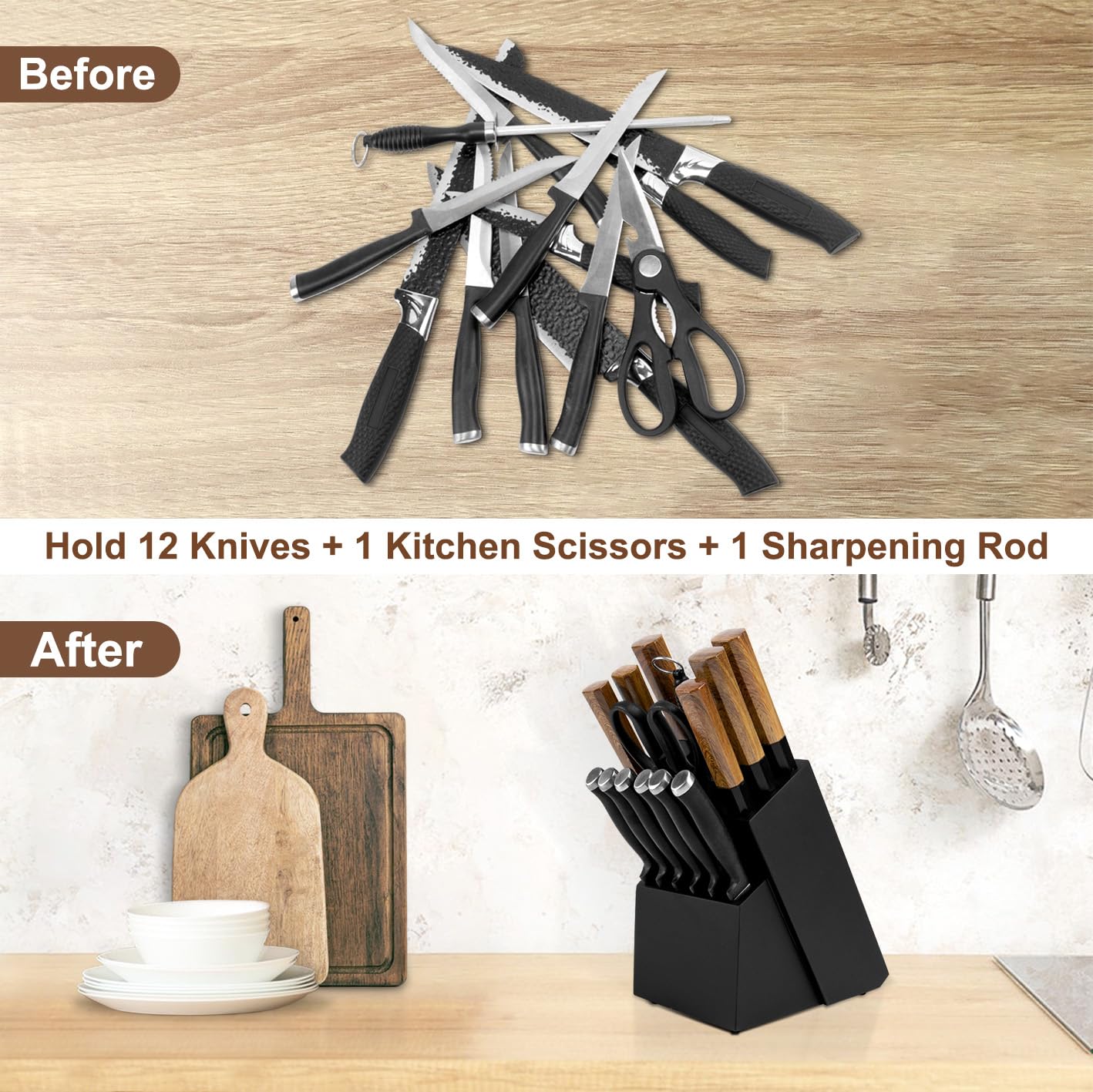 RedCall hand demonstrating scale to show compact countertop space savings