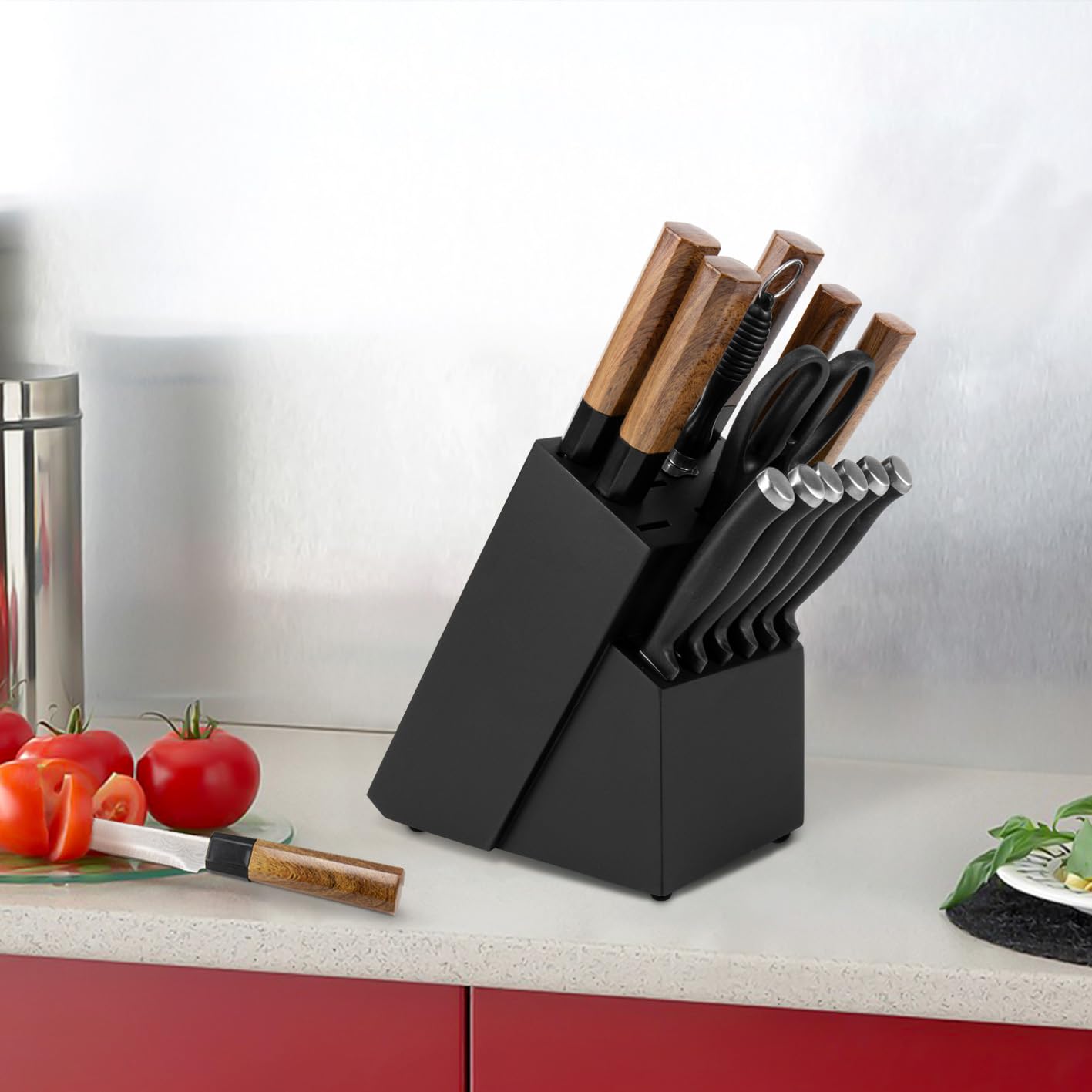 RedCall lifestyle on countertop showing stylish organization and quick reachability