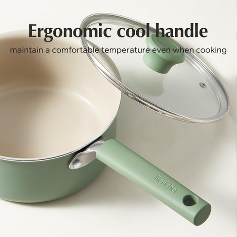 Redchef cool handle grip showing ergonomic design and safe handling