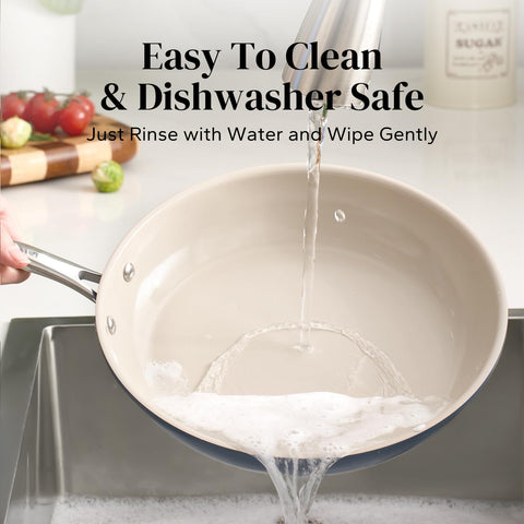 Redchef pan in dishwasher for convenient cleanup and practical maintenance