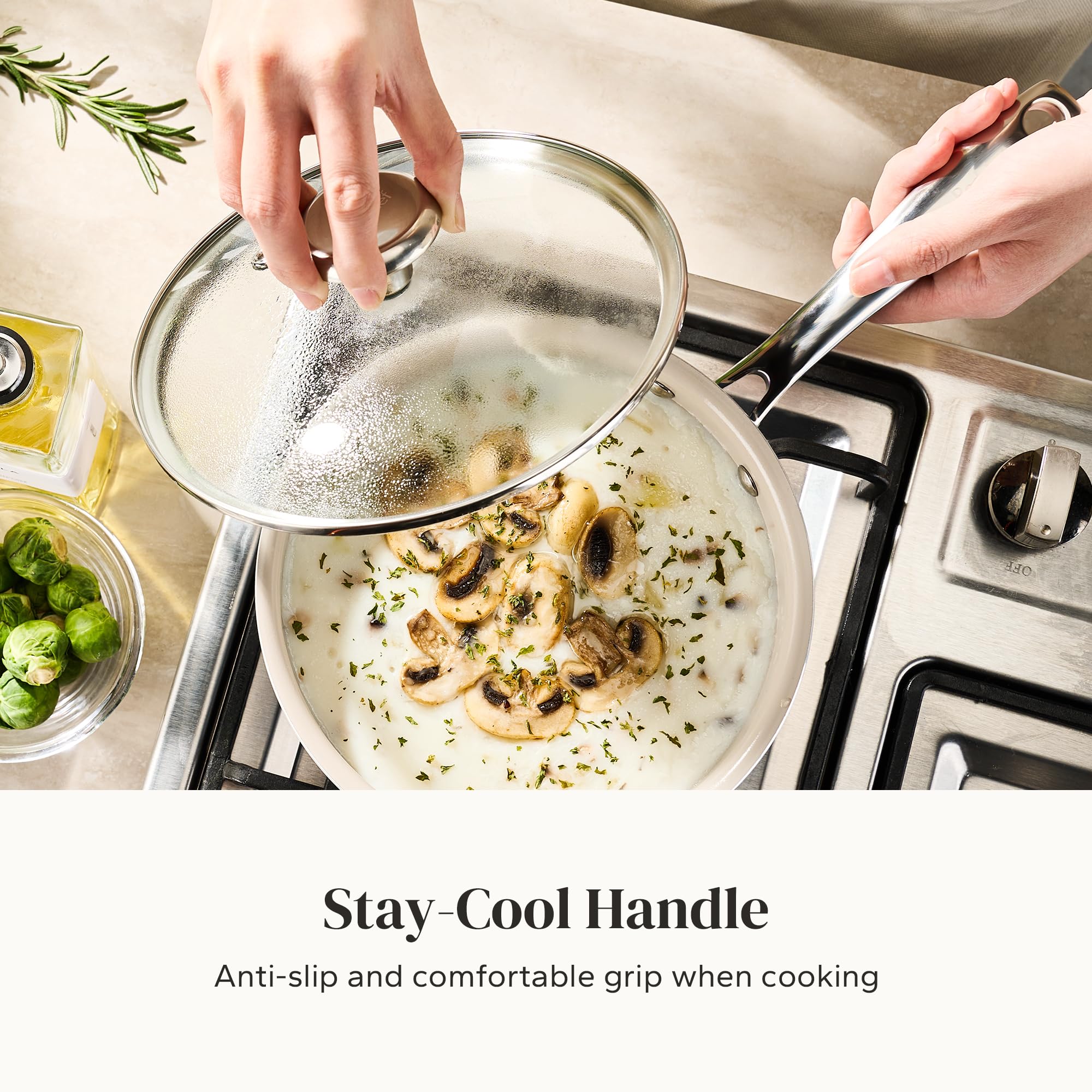 Redchef induction-ready base underside, ensuring fast even heat distribution on hobs