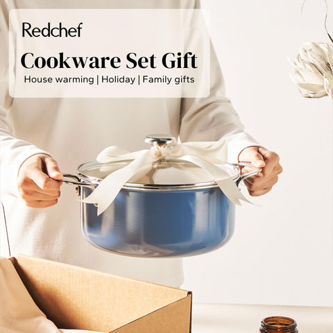 Redchef tempered glass lids offering clear cooking visibility