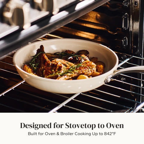 redchef pan on induction cooktop showing compatibility and quick heating
