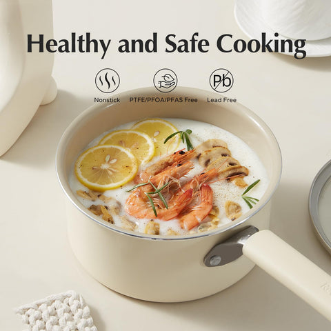 Redchef ceramic interior close-up revealing smooth nonstick surface for easy release