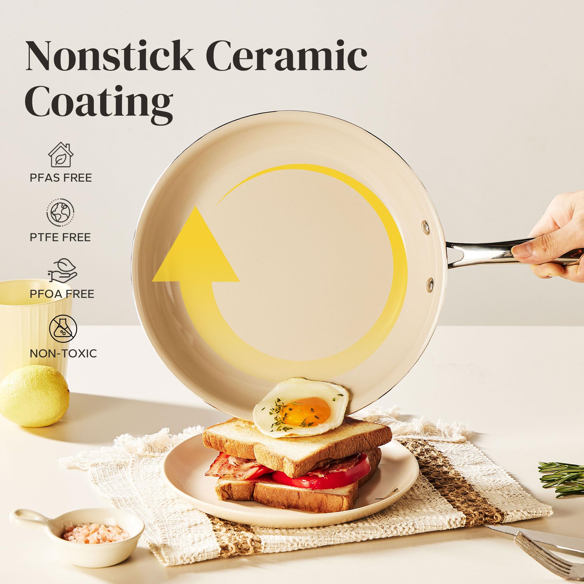 Redchef stainless-steel induction base for fast even heating