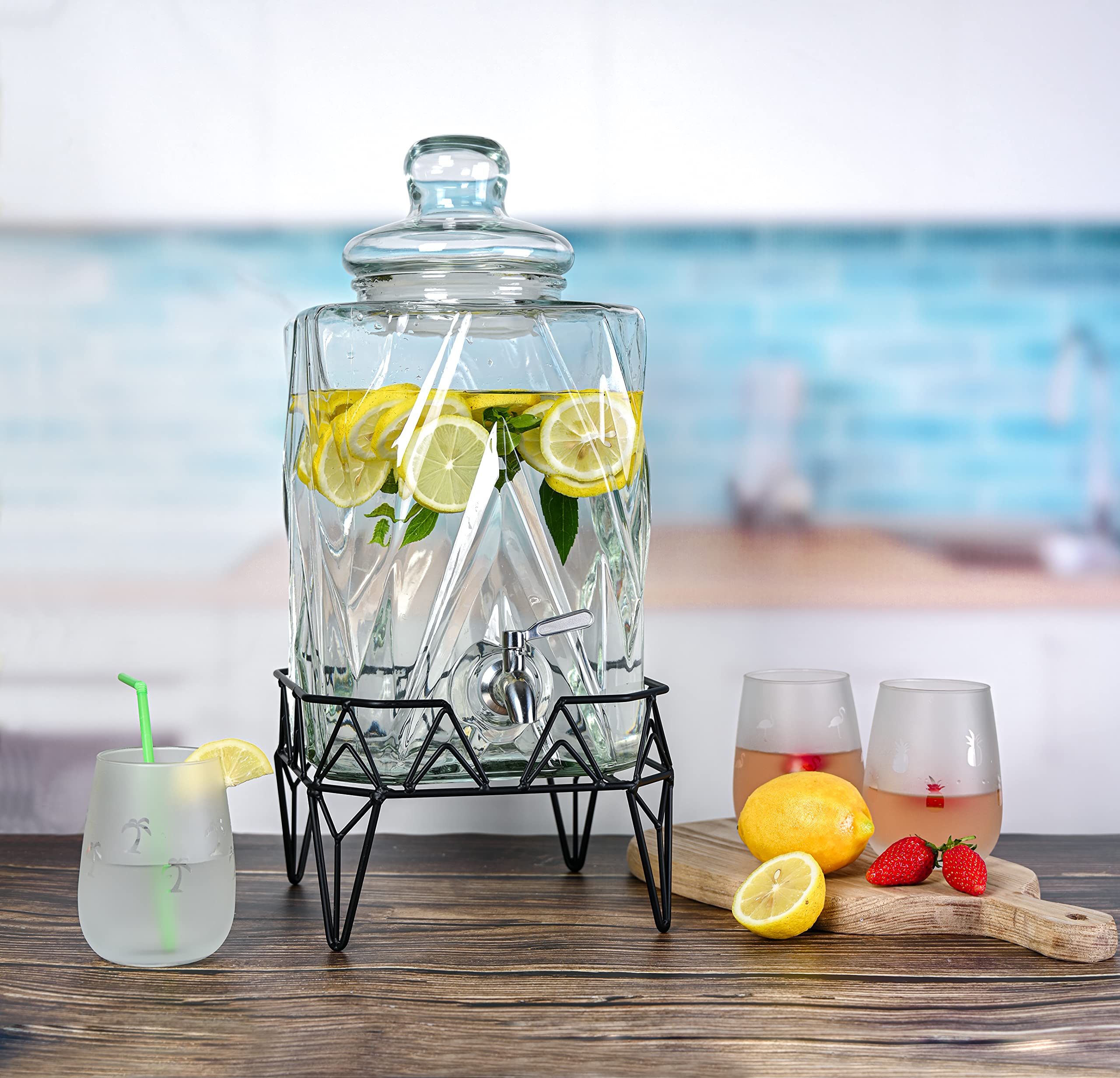 Redfern lifestyle table setting showing the dispenser elevating party décor