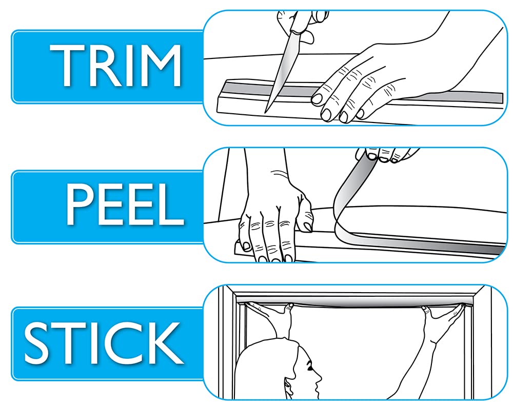 Redi Shade adhesive rail close-up showing peel-and-stick system for tool-free install