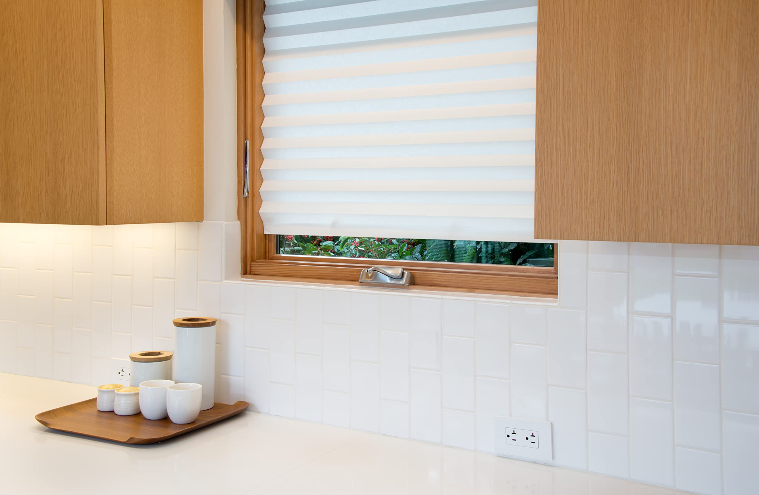 Redi Shade in bedroom showing soft filtered light and increased privacy benefit