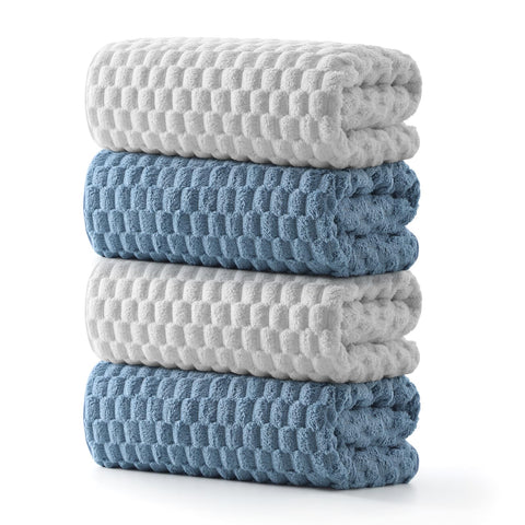 REDKISS folded towel front view showing plush look and neat fold for easy storage