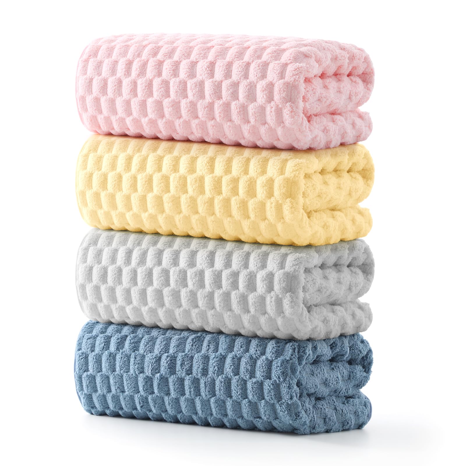 REDKISS front packaging showing four multicolor towels and value pack benefit