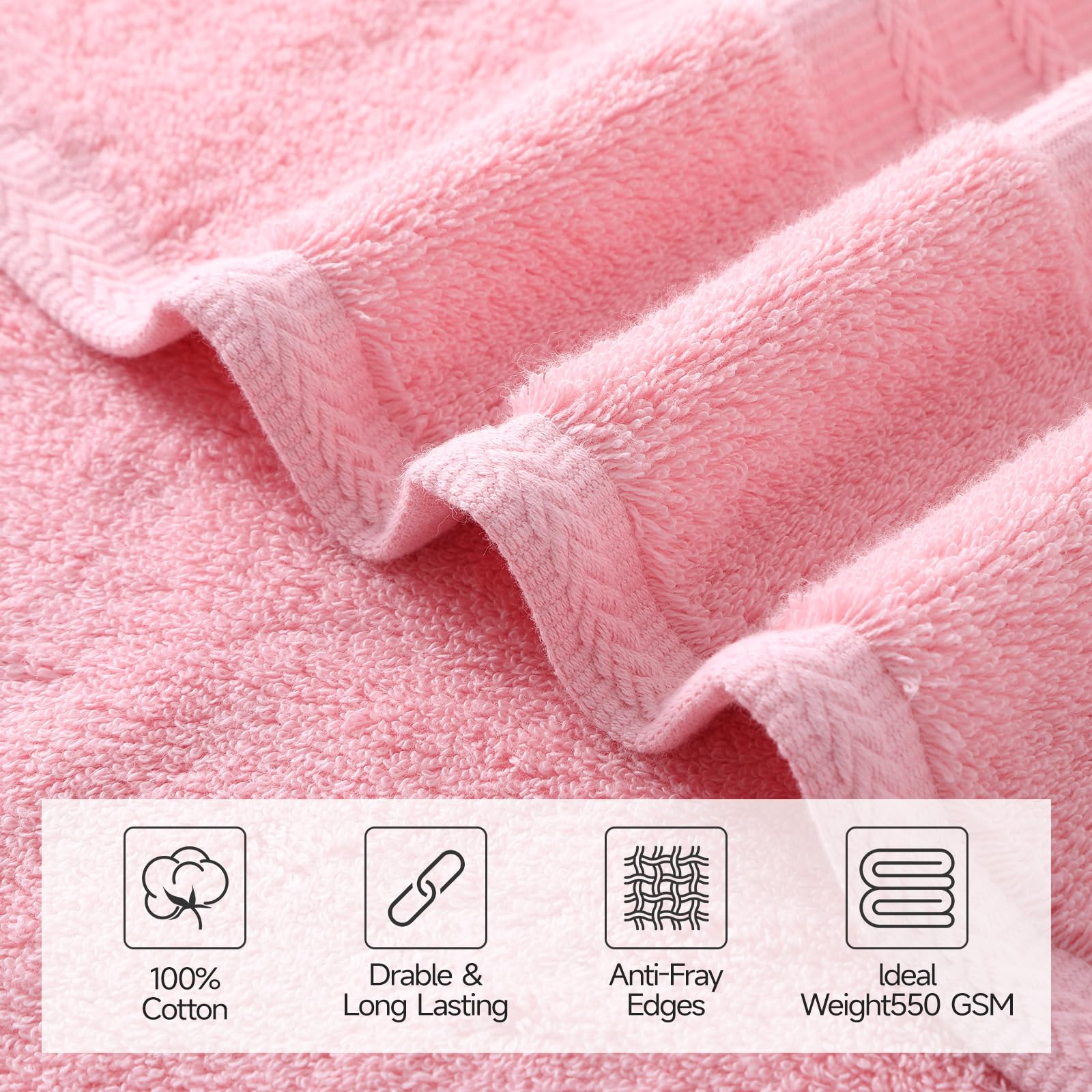 REDKISS towels styled in a bathroom conveying spa-like comfort and decor match