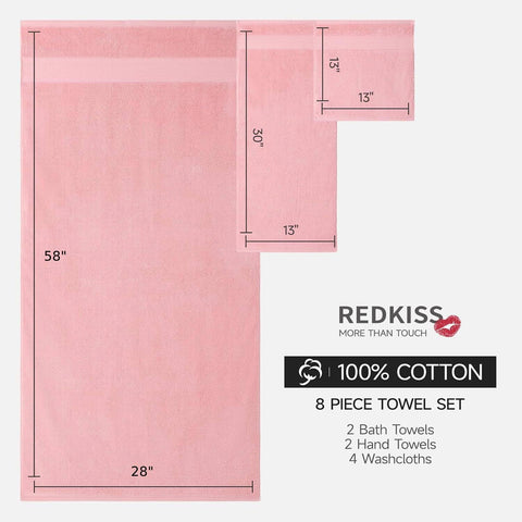 REDKISS washcloth pile showing cotton loops for gentle cleansing and durability