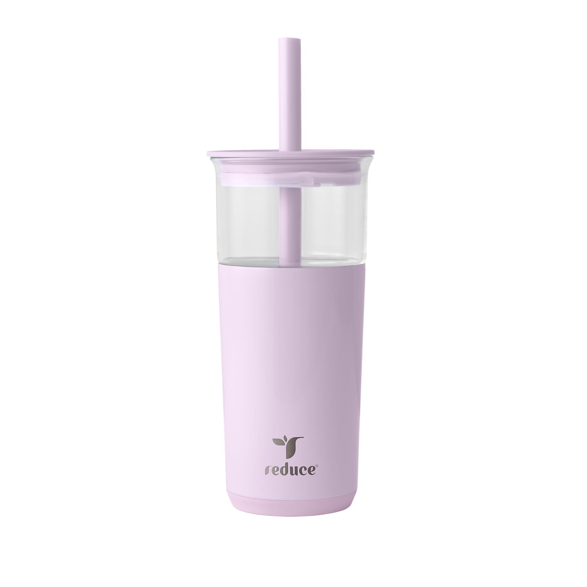 REDUCE Aspen front view showing tumbler and lid, showcases sleek design and spill protection