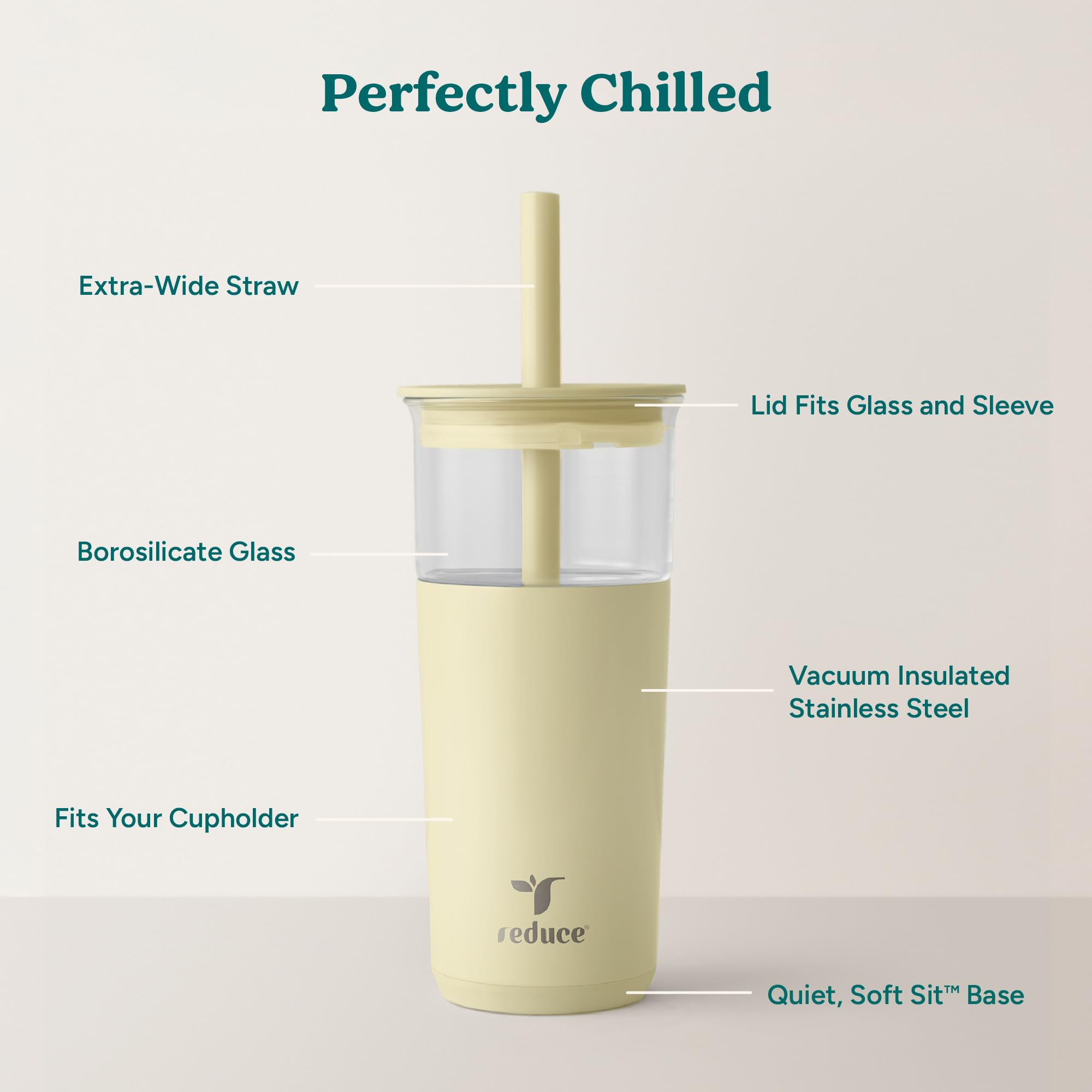 REDUCE Aspen Soft Sit base detail protecting furniture and reducing clatter for quiet use