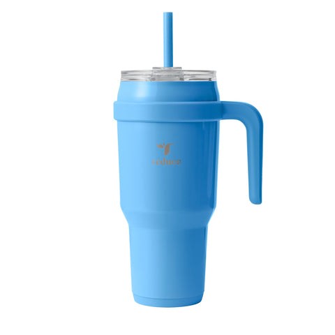REDUCE Cold1 front view showing Oahu Blue finish and large capacity benefit
