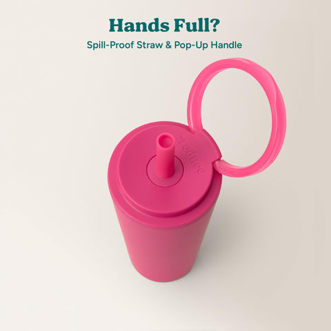REDUCE Halo fitting a car cupholder for convenient travel placement