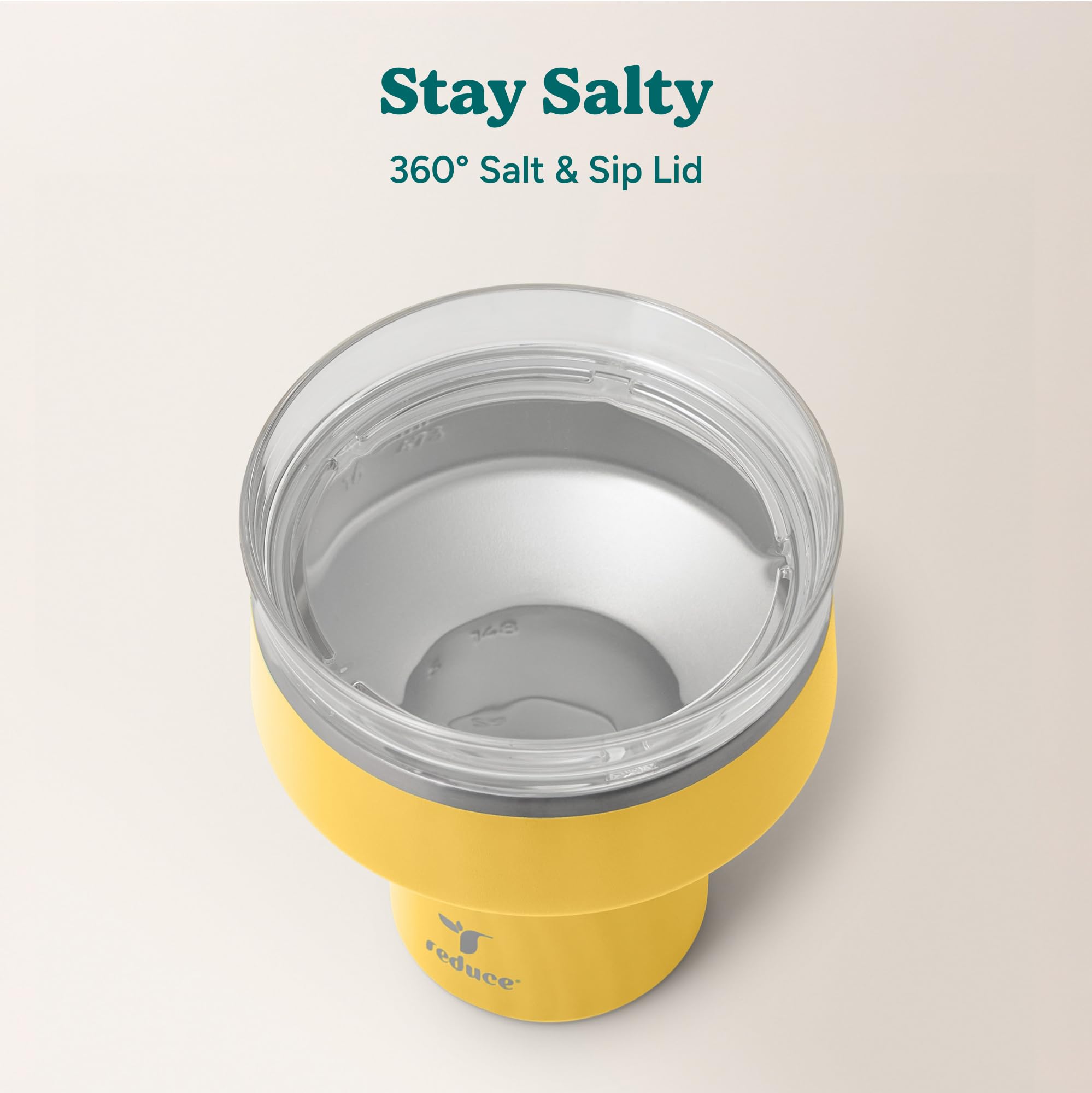 REDUCE Saltini held in hand showing comfortable grip and stable stem