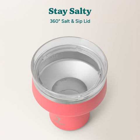 REDUCE Saltini in use at a picnic showing cold cocktails and portable convenience