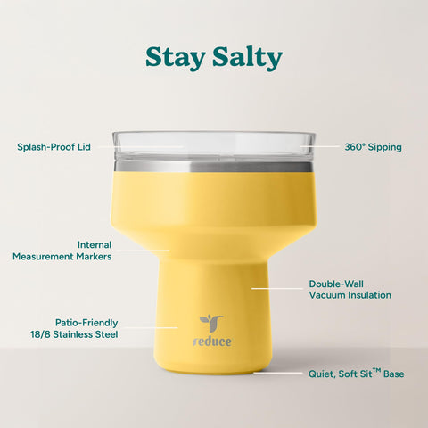 REDUCE Saltini illustration of vacuum insulation showing extended cold retention