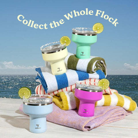 REDUCE Saltini at outdoor party scene showing glass-free safety and stylish use