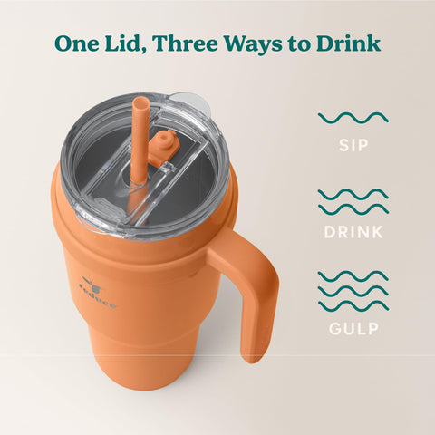 REDUCE Soft Sit base in car cupholder, ensures stable spill-free travel