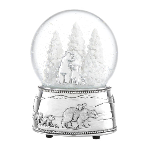 Reed & Barton front view showing polar bear family and jingle bells tune
