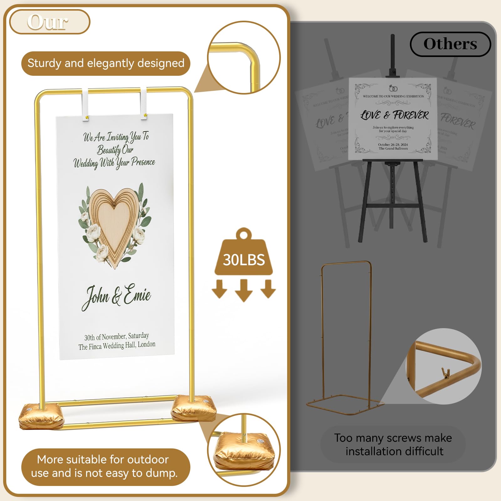 ReePlan at wedding entrance showing polished look and photo-ready benefit