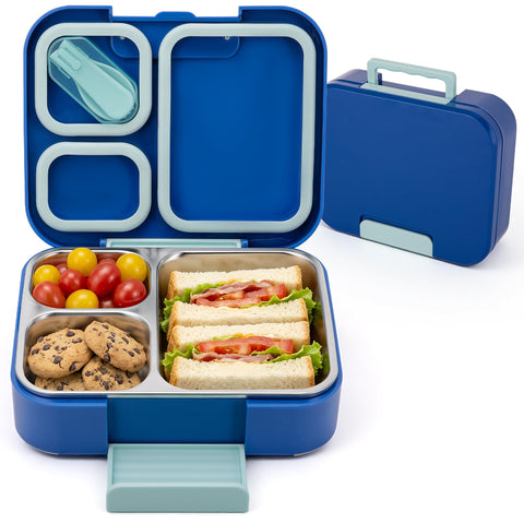 Reeple front view showing durable blue shell and secure handle benefit: easy carry