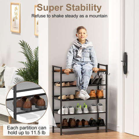 Refrze hooks holding umbrella and bag showing added hanging storage convenience