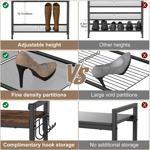 Refrze shoe rack in an entryway lifestyle scene showing space-saving and tidy decor