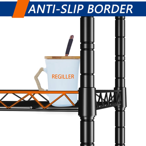 REGILLER adjustable foot shown leveling unit for stable placement on uneven floor