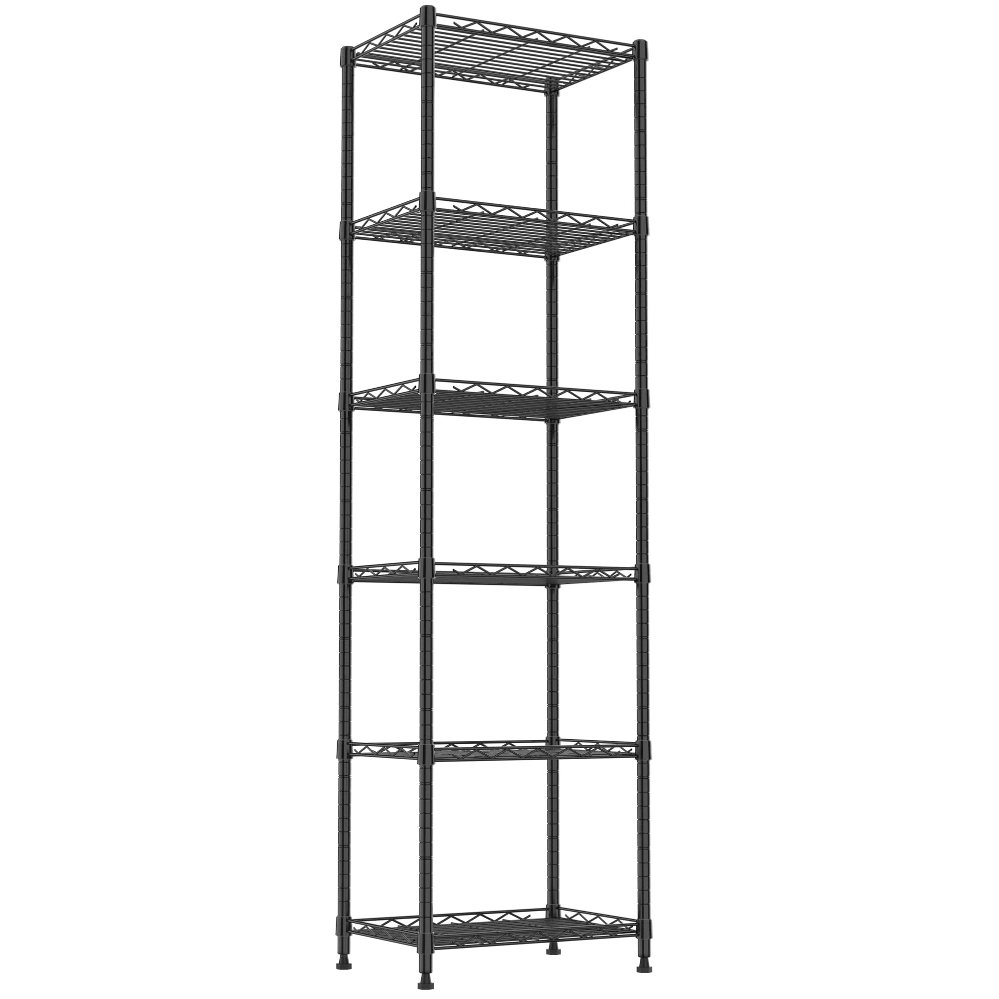 REGILLER front view of full assembled rack showing organized storage benefit