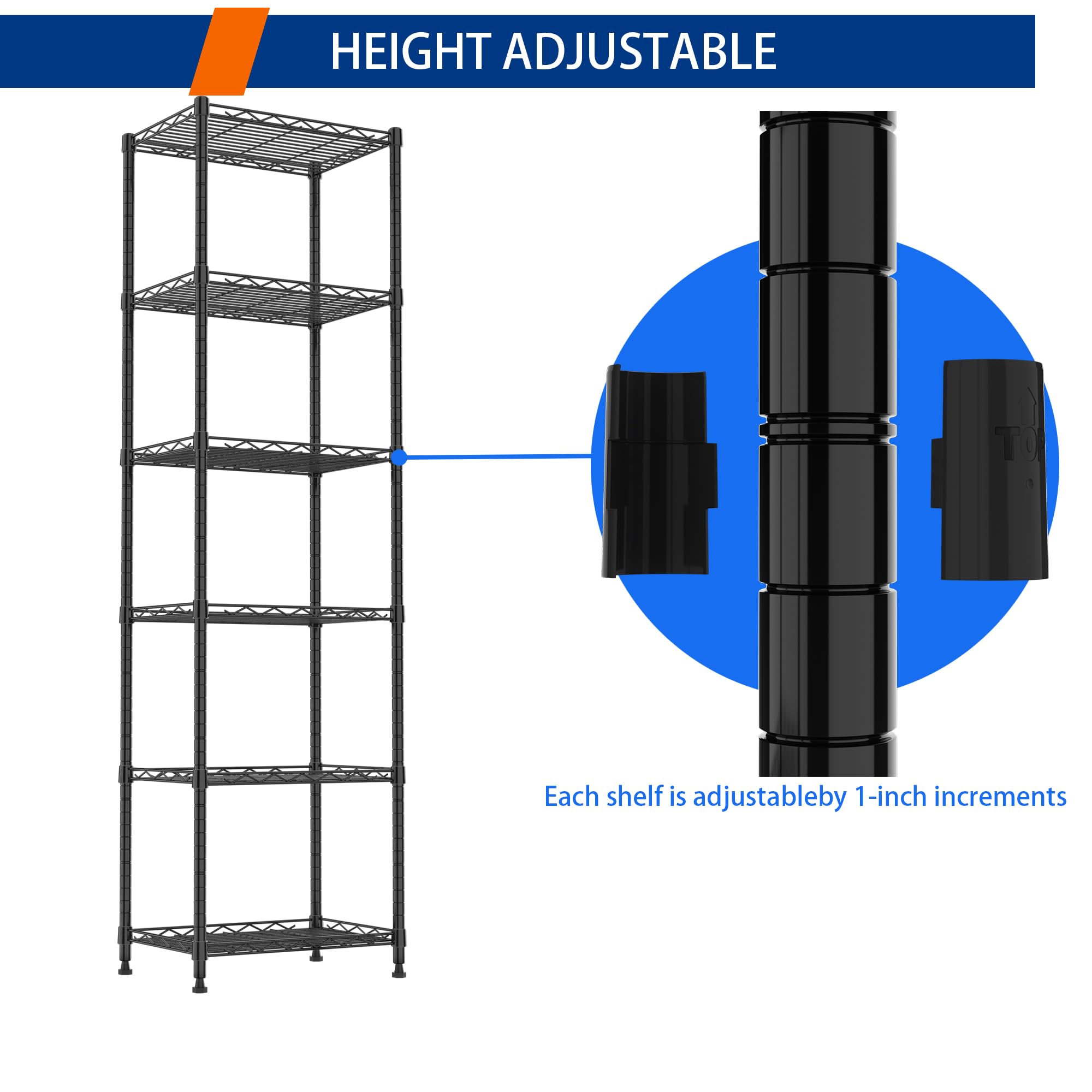 REGILLER shelves loaded with bins illustrating strong load capacity