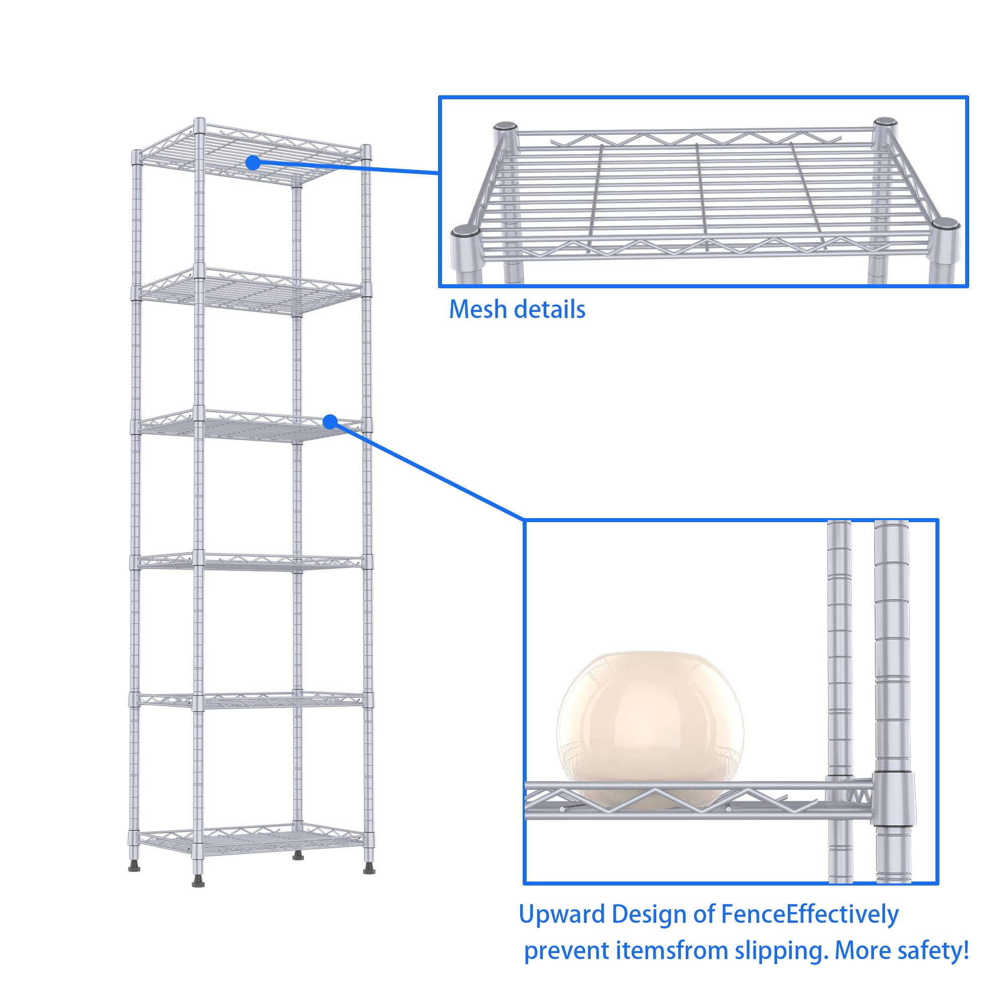 REGILLER slim side profile fits corners to maximize narrow-space benefit
