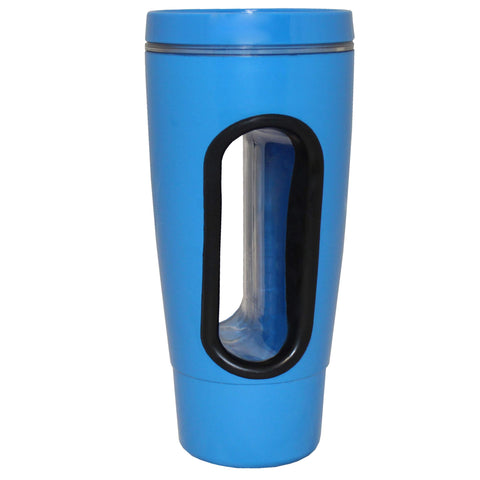 Rehabilitation Advantage front view of blue Hand In Mug showing design and capacity benefit