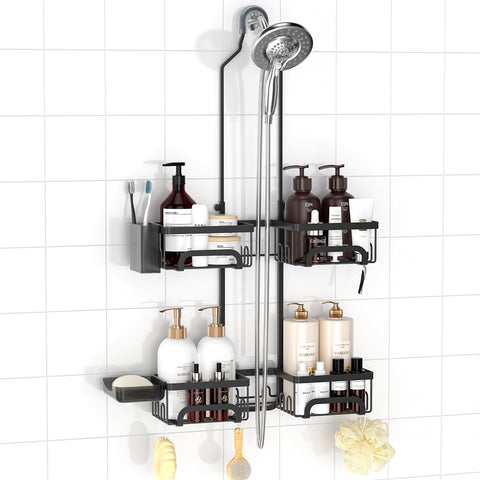 REINHARDT front view of hanging caddy showing organized storage benefit