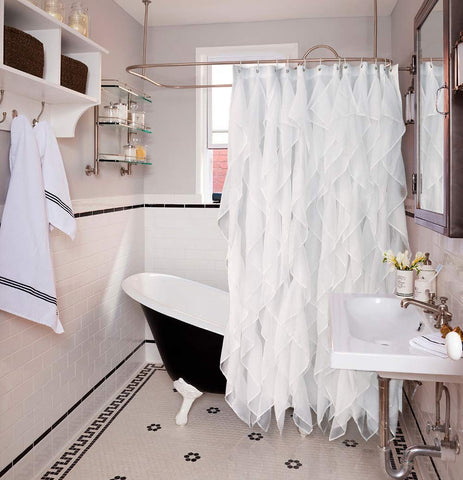 Reisen steamed ruffles restored to fluffy shape for polished appearance